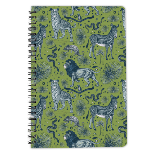 Exotic Jungle Animal Print - personalised A4, A5, A6 notebook by Wallace Elizabeth