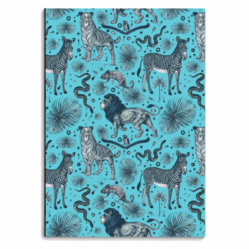 Exotic Jungle Animal Print - personalised A4, A5, A6 notebook by Wallace Elizabeth