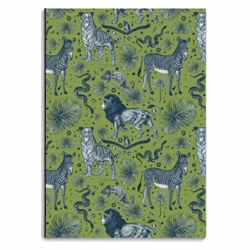 Exotic Jungle Animal Print - personalised A4, A5, A6 notebook by Wallace Elizabeth
