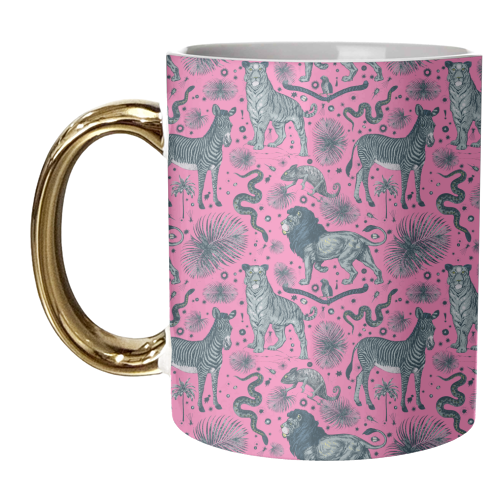 Exotic Jungle Animal Print - unique mug by Wallace Elizabeth