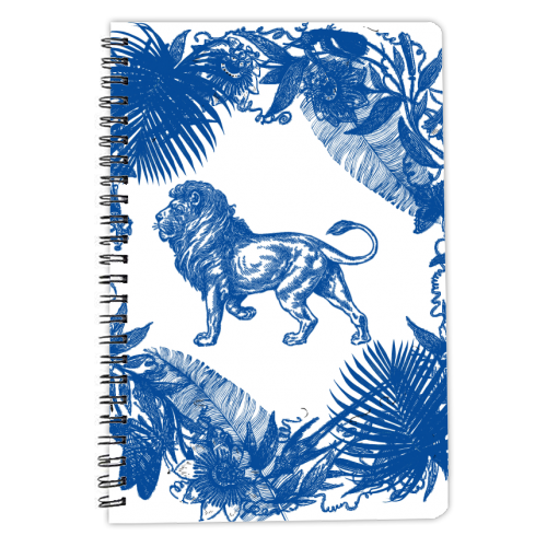 Exotic Willow | Lion - personalised A4, A5, A6 notebook by Wallace Elizabeth