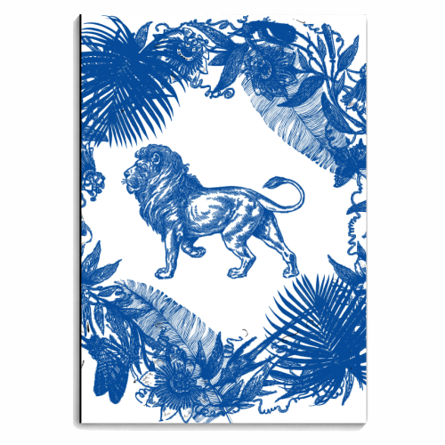 Exotic Willow | Lion - personalised A4, A5, A6 notebook by Wallace Elizabeth