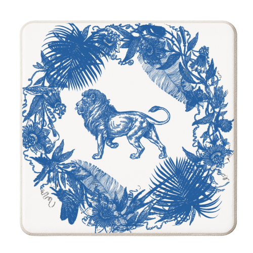 Exotic Willow | Lion - personalised beer coaster by Wallace Elizabeth