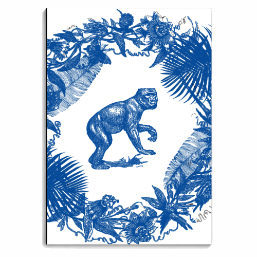 Exotic Willow | Monkey - personalised A4, A5, A6 notebook by Wallace Elizabeth