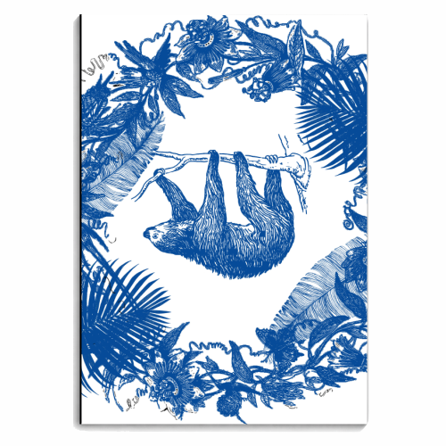 Exotic Willow | Sloth - personalised A4, A5, A6 notebook by Wallace Elizabeth