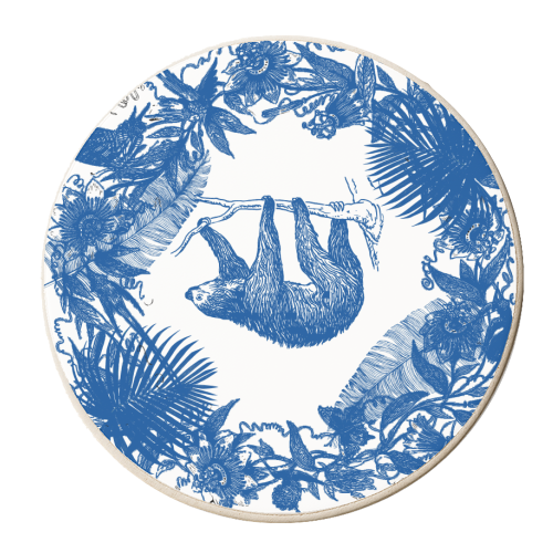 Exotic Willow | Sloth - personalised beer coaster by Wallace Elizabeth