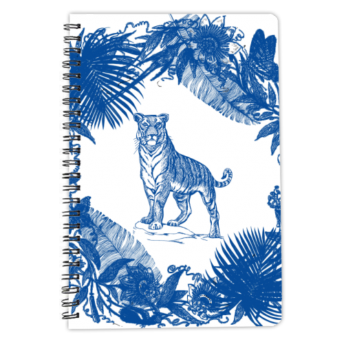 Exotic Willow | Tiger - personalised A4, A5, A6 notebook by Wallace Elizabeth