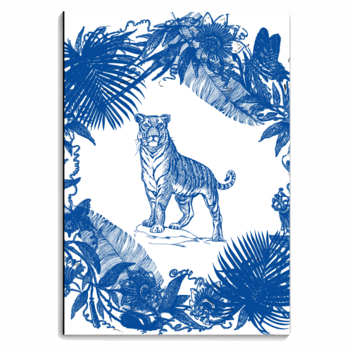 Exotic Willow | Tiger - personalised A4, A5, A6 notebook by Wallace Elizabeth