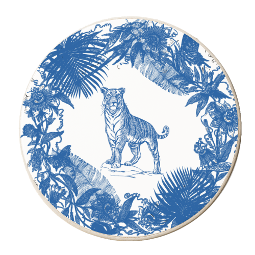 Exotic Willow | Tiger - personalised beer coaster by Wallace Elizabeth