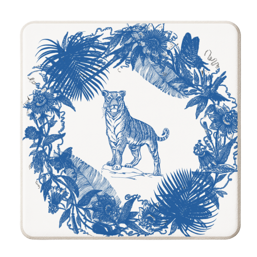 Exotic Willow | Tiger - personalised beer coaster by Wallace Elizabeth