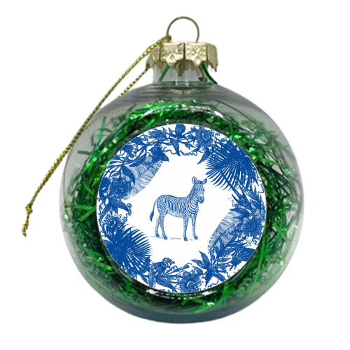 Exotic Willow | Zebra - xmas bauble by Wallace Elizabeth