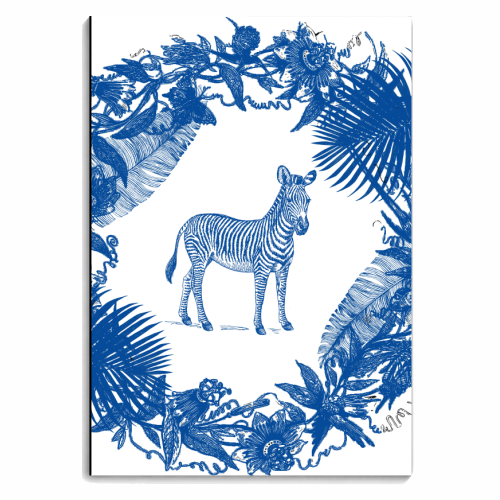 Exotic Willow | Zebra - personalised A4, A5, A6 notebook by Wallace Elizabeth