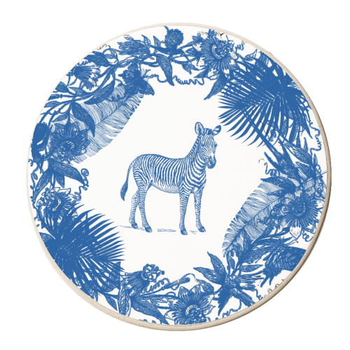 Exotic Willow | Zebra - personalised beer coaster by Wallace Elizabeth