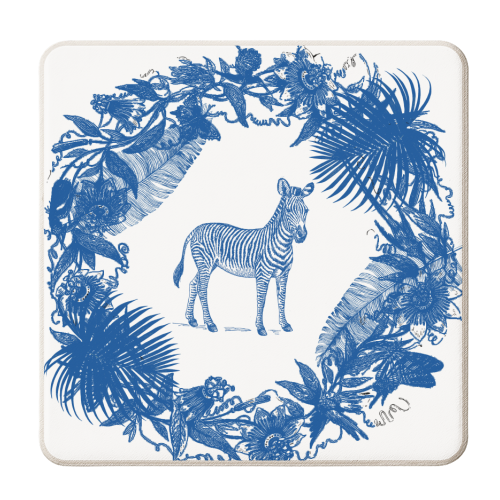 Exotic Willow | Zebra - personalised beer coaster by Wallace Elizabeth