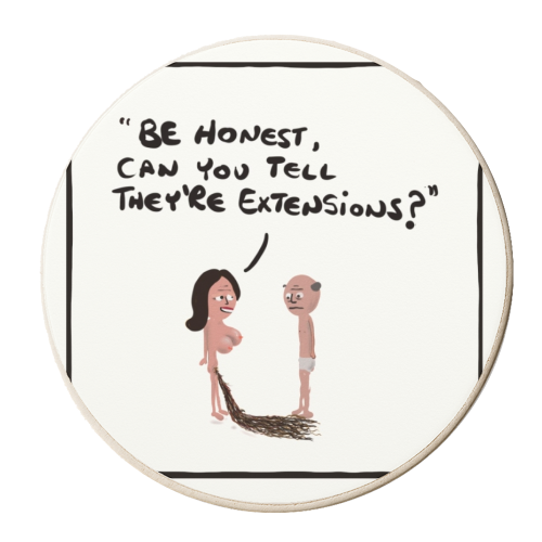 Extensions - personalised beer coaster by David Black