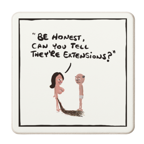 Extensions - personalised beer coaster by David Black