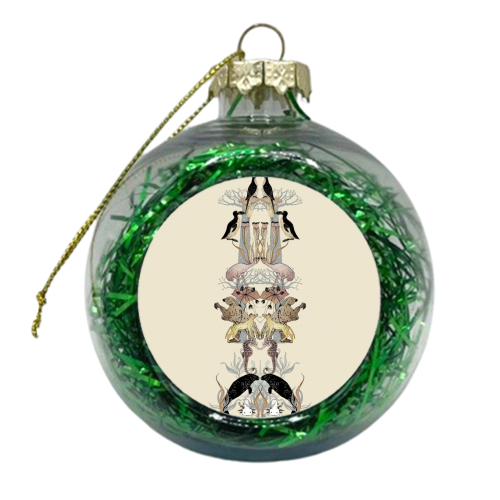 Extinct Animal - Totem - xmas bauble by Jo Burgess