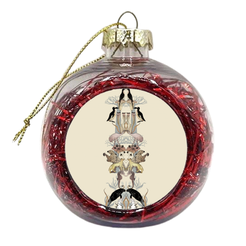 Extinct Animal - Totem - xmas bauble by Jo Burgess