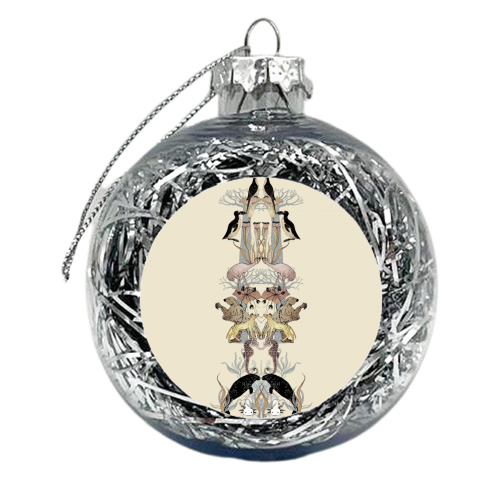 Extinct Animal - Totem - xmas bauble by Jo Burgess
