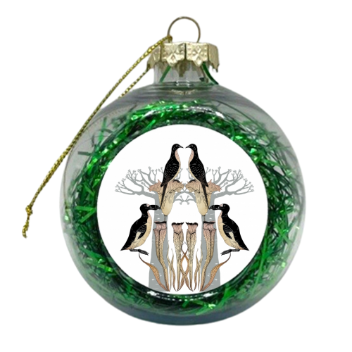 Extinct -  Birds - xmas bauble by Jo Burgess