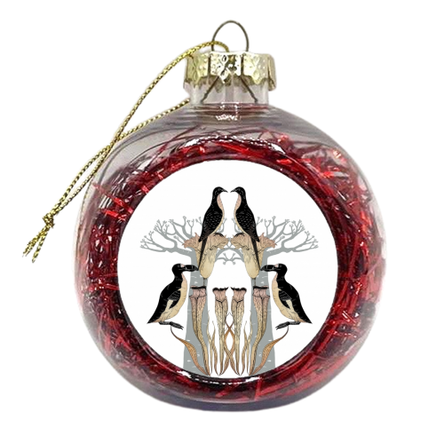 Extinct -  Birds - xmas bauble by Jo Burgess