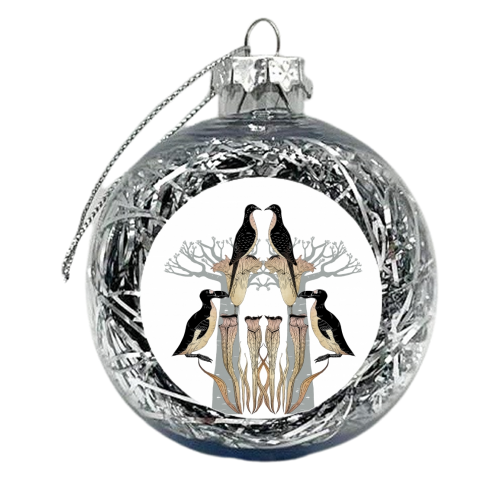 Extinct -  Birds - xmas bauble by Jo Burgess