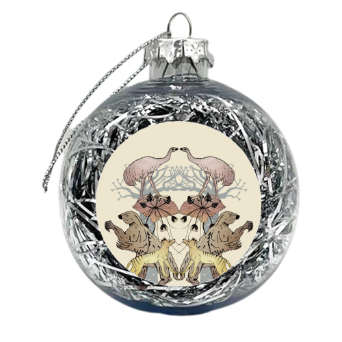 Extinct - Mammals - xmas bauble by Jo Burgess