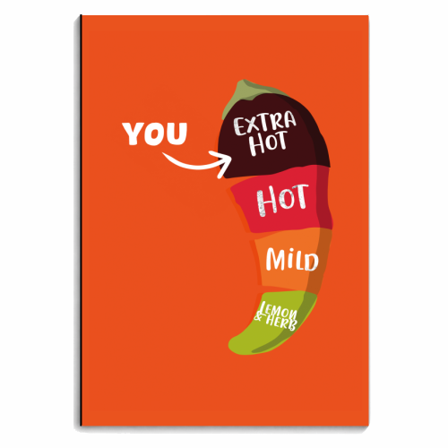 Extra Hot - personalised A4, A5, A6 notebook by Pink and Pip