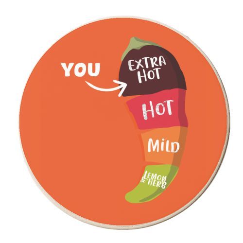 Extra Hot - personalised beer coaster by Pink and Pip