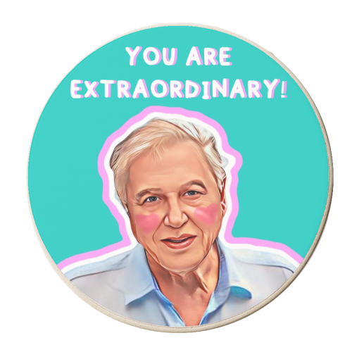 Extraordinary David - personalised beer coaster by DOLLY WOLFE