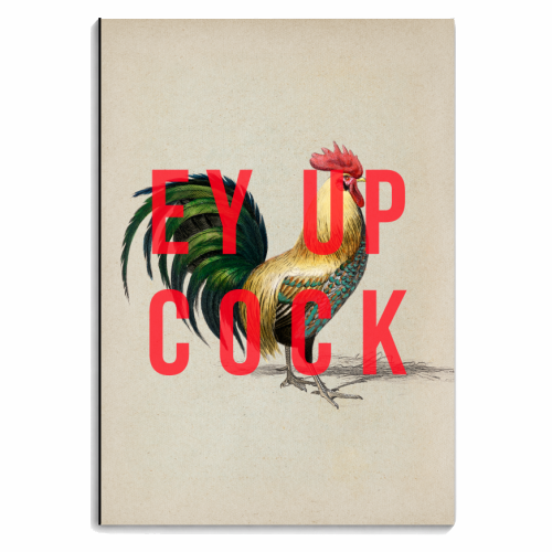 Ey Up Cock - personalised A4, A5, A6 notebook by The 13 Prints