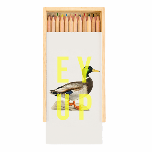 Ey Up Duck - Coloured Pencils with Box by The 13 Prints