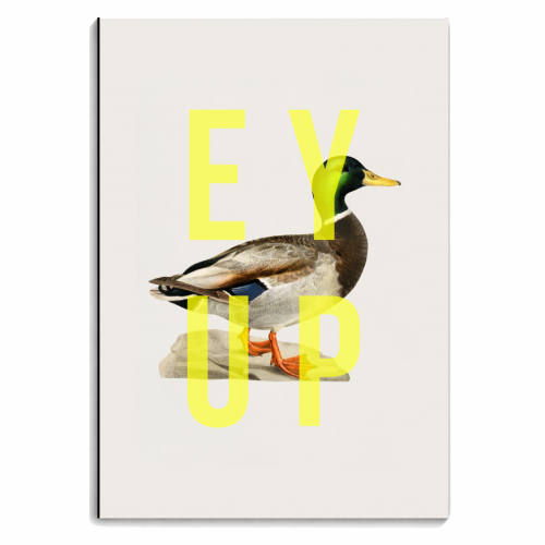 Ey Up Duck - personalised A4, A5, A6 notebook by The 13 Prints