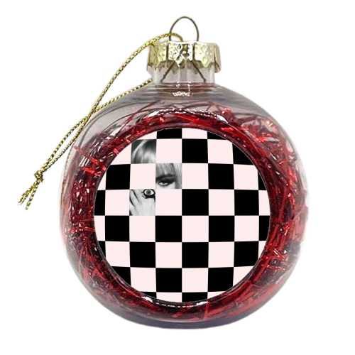 Eye Checkered Print | Chequered - xmas bauble by OhMC! Designs