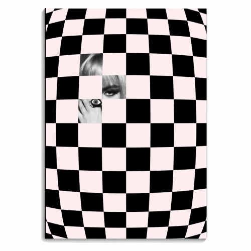 Eye Checkered Print | Chequered - personalised A4, A5, A6 notebook by OhMC! Designs