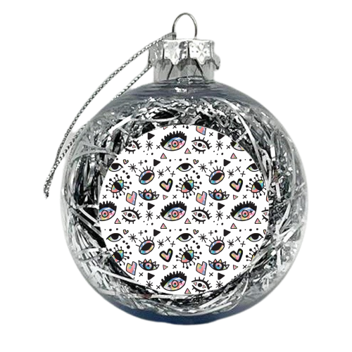 Eye Spy - xmas bauble by Cassie Swindlehurst