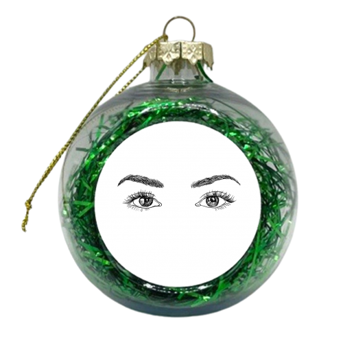 Eyes On You - xmas bauble by Uma Prabhakar Gokhale