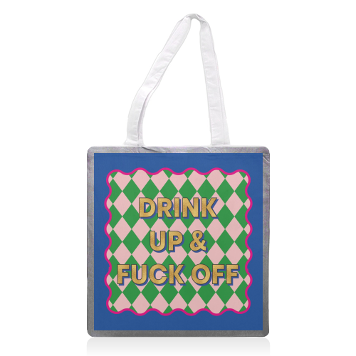 & F*CK OFF - printed canvas tote bag by Claire Atwood