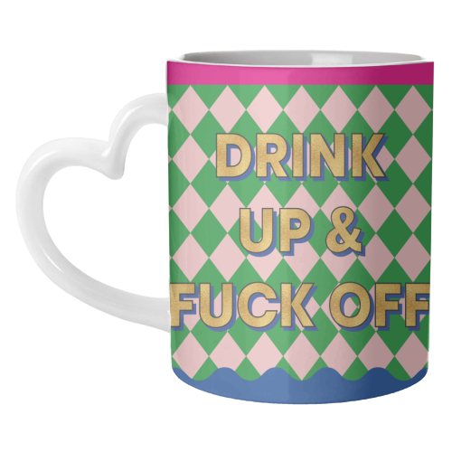 & F*CK OFF - unique mug by Claire Atwood