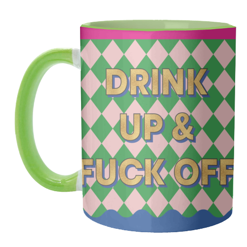 & F*CK OFF - unique mug by Claire Atwood