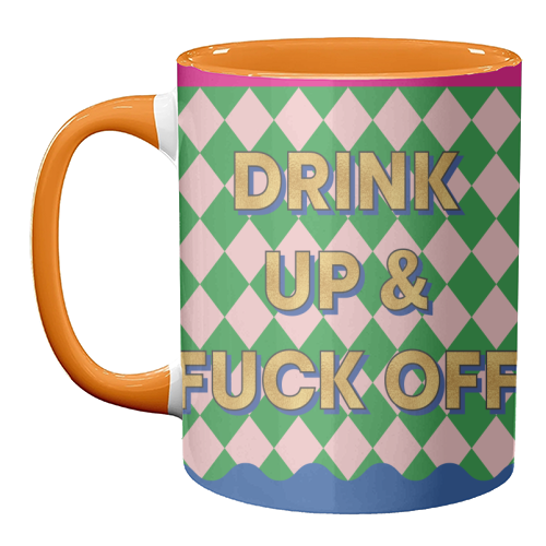 & F*CK OFF - unique mug by Claire Atwood