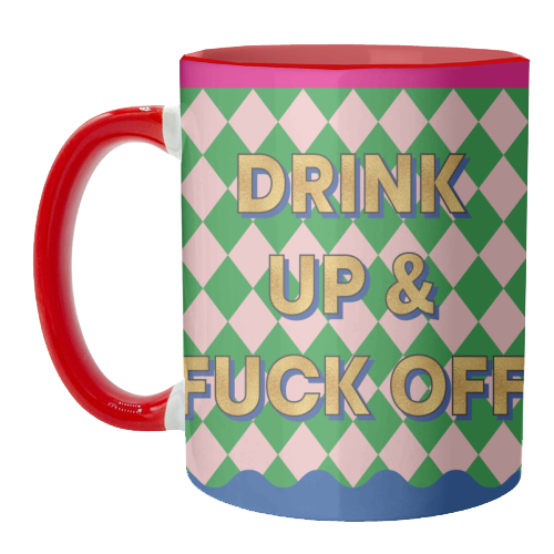 & F*CK OFF - unique mug by Claire Atwood