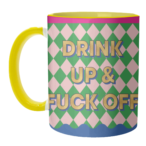 & F*CK OFF - unique mug by Claire Atwood