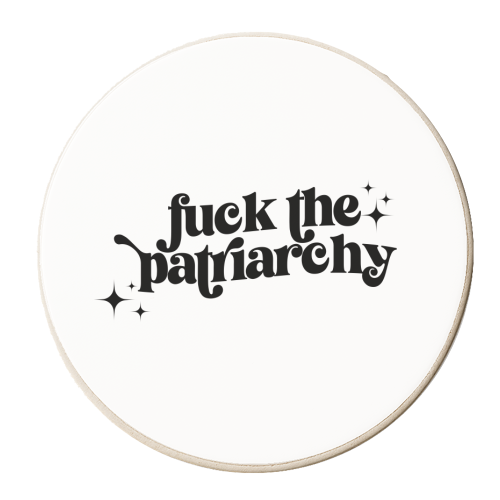 F*ck the Patriarchy - personalised beer coaster by Pink and Pip