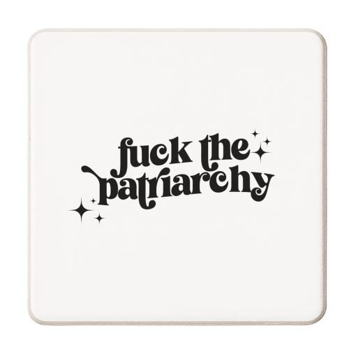 F*ck the Patriarchy - personalised beer coaster by Pink and Pip