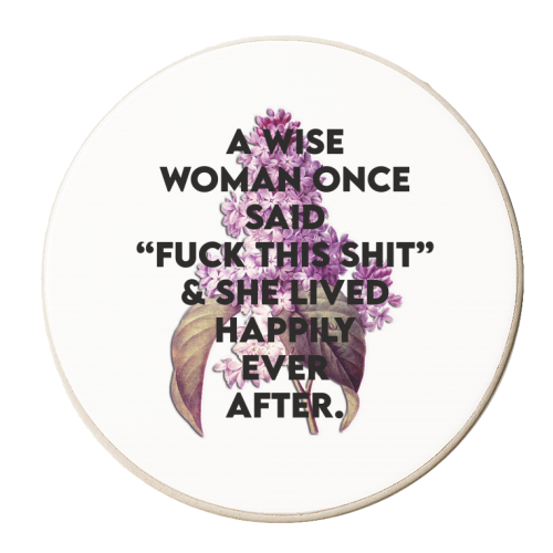 F**CK THIS SHIT - personalised beer coaster by Wallace Elizabeth