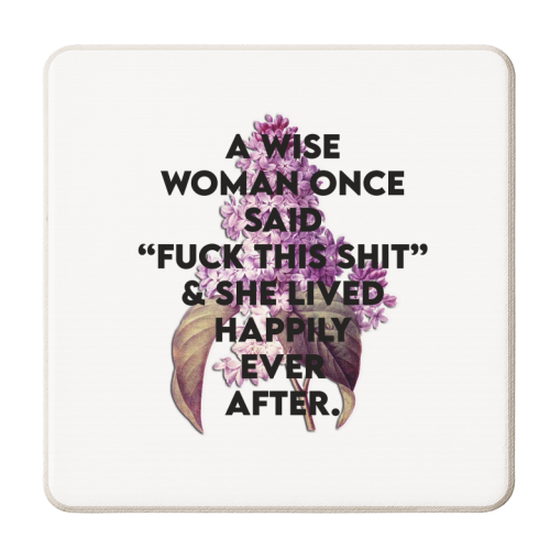 F**CK THIS SHIT - personalised beer coaster by Wallace Elizabeth