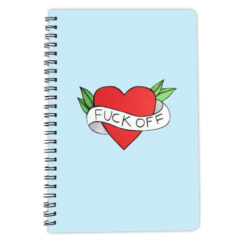 F**K OFF - personalised A4, A5, A6 notebook by Yazmin Brooks