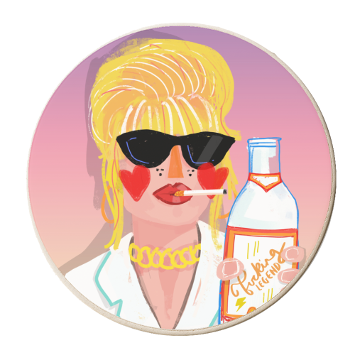 F@%KING FABULOUS - personalised beer coaster by Nichola Cowdery