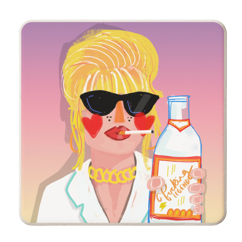 F@%KING FABULOUS - personalised beer coaster by Nichola Cowdery